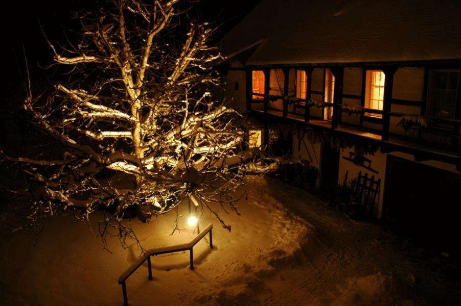 Hotel Garni & Oma'S Heuhotel 'Pension Zur Galerie' Barby Bagian luar foto